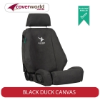 hilux black seat covers single cab sr / workmate gen8 - black duck canvas