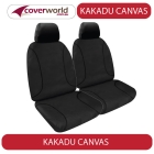 canvas mitsubishi outlander seat covers - es badge - 5 seats