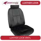 leather look mitsubishi outlander seat covers - es badge - 5 seats -current