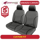 vw multivan kakadu canvas seat covers - t5 series - tdi comfortline badge 7 seat van - 2011 to 2015
