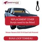 Nissan Navara D40 ST-X Dual Cab Tonneau Cover Cover - Replacement Bunji
