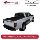 holden rodeo - ra and rc series crew cab  -  tonneau cover - clip on
