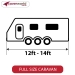 Caravan Cover - Adco Brand - 14ft - 16ft / 430cm - 490cm