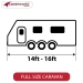 Caravan Cover - Adco Brand - 16ft - 18ft - 491cm - 550cm