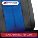 Empire Leather Look Black - Blue