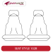 Front Seat Covers Row - Made to Order - Platinum Velour