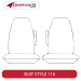 Front Seat Covers Row - Made to Order - Neoprene