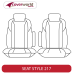 Front Seat Covers Row - Made to Order - Platinum Velour