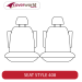 2 Seats each with 2 Arrmrest and a headrest - 2nd Row Seat Covers - Made to Order - Neoprene