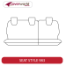 Rear Row Seat Covers - Made to Order - Jacquard