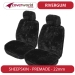 Isuzu DMax Sheepskin Seat Covers Premade Front Seats - Black 20mm