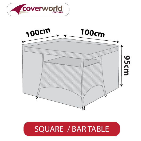 Outdoor Bar Table Cover Square
