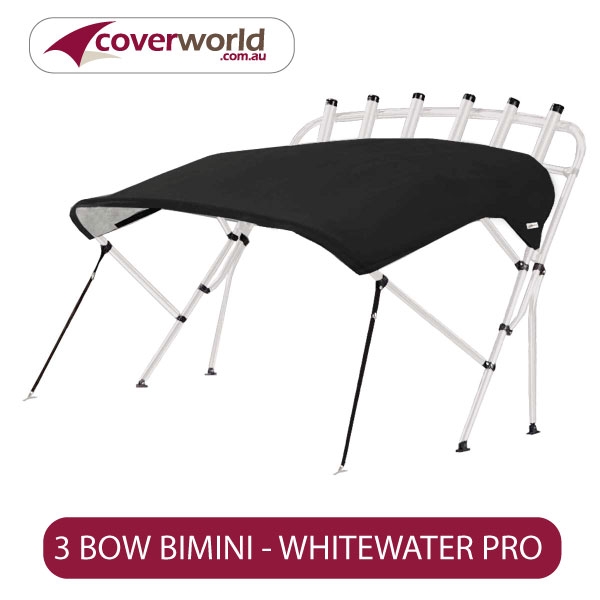 whiewater pro bimini cover withh fishing rod holder