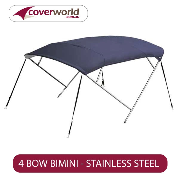 stainless steel bimini 4 bow