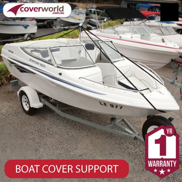 boat cover support system