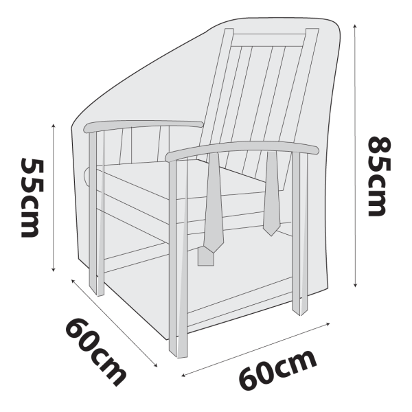 Outdoor Chair Cover - Mid Size