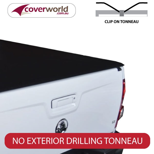 d-max space cab clip on ute tonneau cover without sports bar, headboard