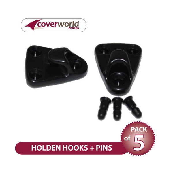 Holden Hooks + Pins (3-Pin Type) - Pack of 5