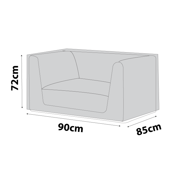 Modular Chair Cover fits Length 90cm - Square Shape