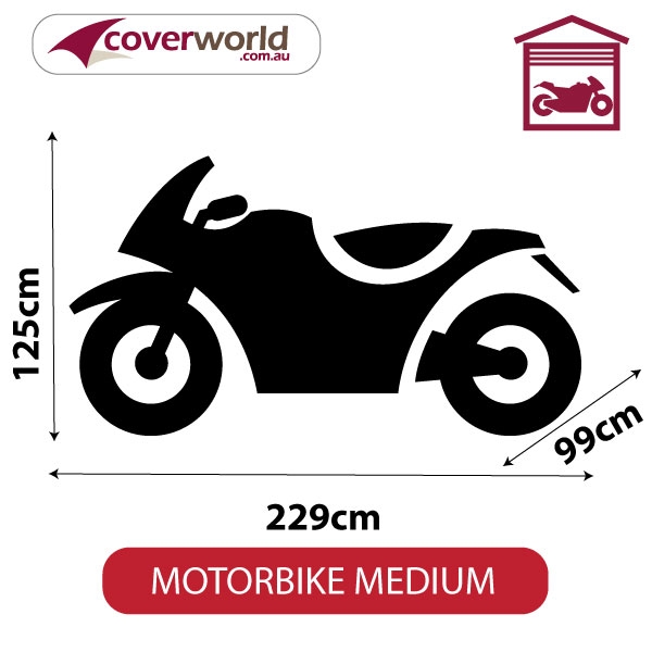 indoor motorbike cover garage use medium size bike