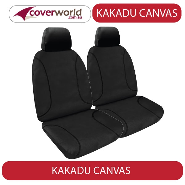 canvas mitsubishi outlander seat covers - ls / vr - my07 - 5 seats
