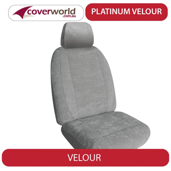 velour kia carnival seat covers - es badge - vq series