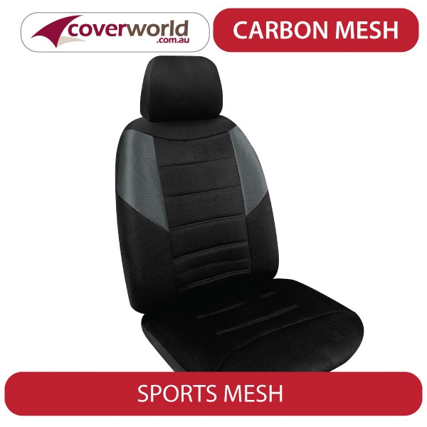 Golf Seat Covers - 77TSi, 77TDi, 90TSi, Trendline and Bluemotion Hatch - 6 Series - Carbon Mesh