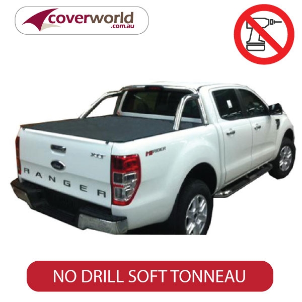 Ford Ranger Tonneau Cover PX2 and PX3 - No Drill Cover - Suit Genuine Factory Sports Bar