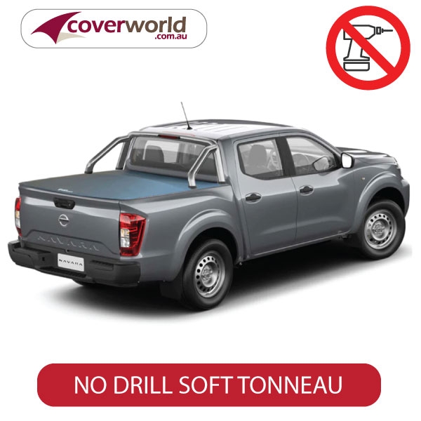 Tonneau Cover New Navara ST / ST-X with Sports Bars - No Drill Clamp on Cover