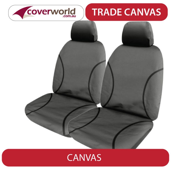 mitsubishi triton - trade canvas seat covers - mn - glx - glx-r - gl-r - dual cab ute - aug 2009 to nov 2012