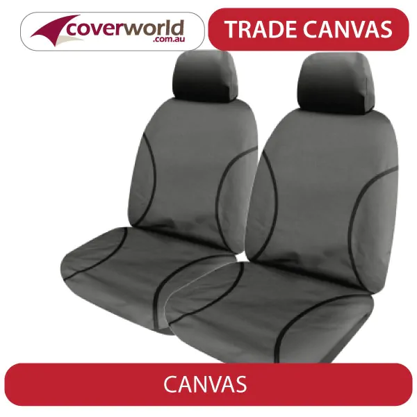 Tradies Canvas Seat Covers MUX Front Seats