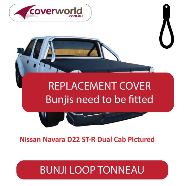 Toyota Hilux Dual Cab SR5 -  Soft Tonneau Cover - Replacement Bunji