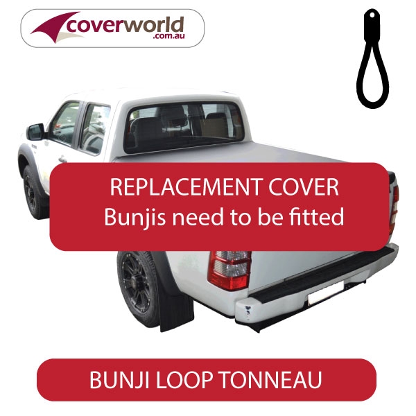 Ford Ranger Tonneau Cover Double Cab - Replacement Bunji - WITHOUT Headboard