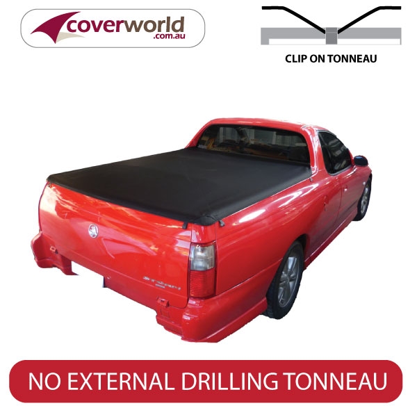 holden commodore vu - vy - vz  -  tonneau cover - clip on
