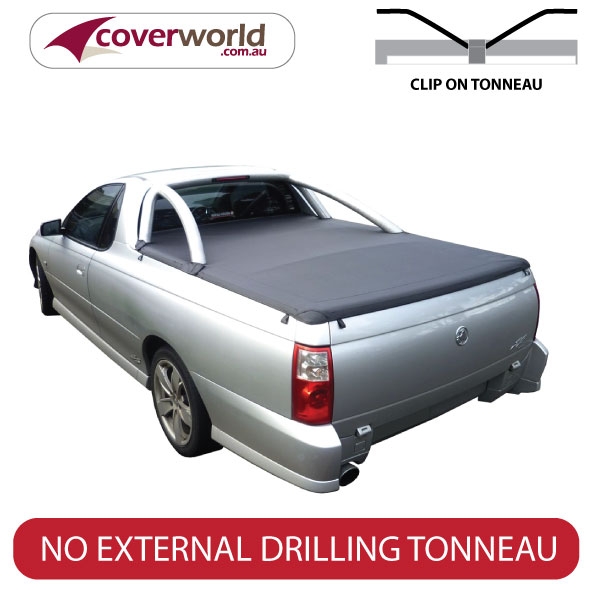 holden commodore vu - vy - vz  -  tonneau cover - clip on