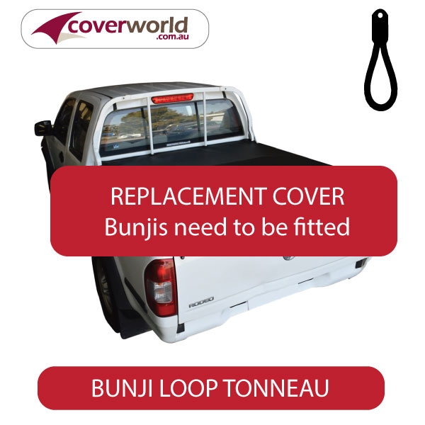 Holden Rodeo and Colorado Soft Tonneau Cover - Colorado RA Series - RC Bunji Cover - Replacement