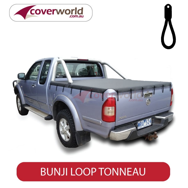 holden rodeo and colorado - ra and rc series crew cab  -  tonneau cover - bunji - new installation