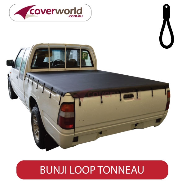 holden rodeo tf series space cab  -  tonneau cover - bunji - new installation