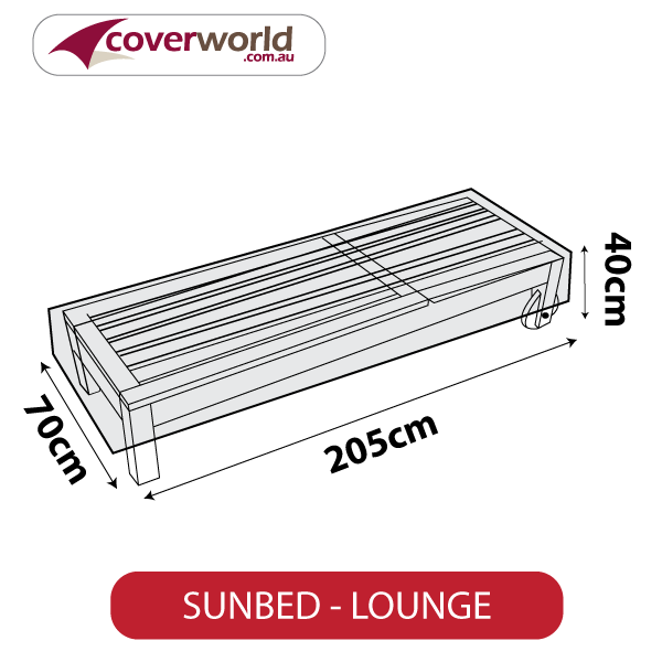 sun lounger cover single size stored flat