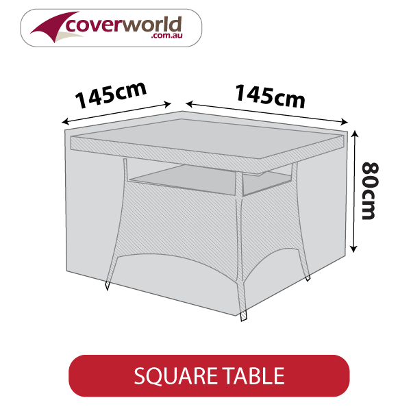 square outdoor table cover