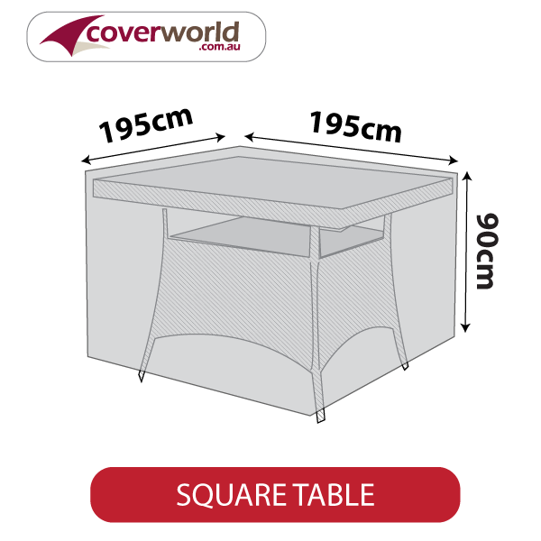 outdoor square table cover