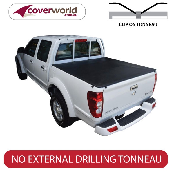 great wall v200 and v240 dual cab tonneau cover - clip on