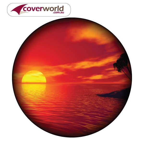 Printed Spare Tyre - Wheel Cover - Ocean Sunset