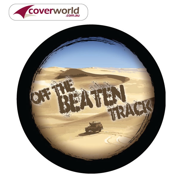 Printed Spare Tyre - Wheel Cover - Off the Beaten Track