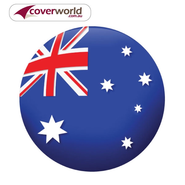 Printed Spare Tyre - Wheel Cover - Oz Flag