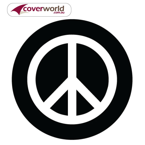 Printed Spare Tyre - Wheel Cover - Peace Wreath