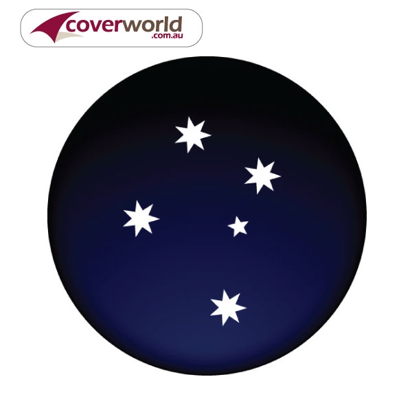 Printed Spare Tyre - Wheel Cover - Southern Cross