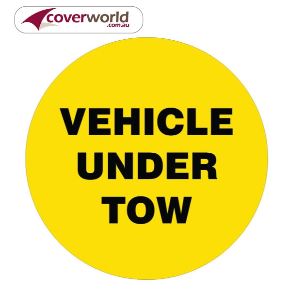 Printed Spare Tyre Cover - Vehicle Under Tow