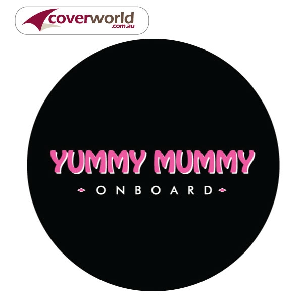 Printed Spare Tyre - Wheel Cover - Yummy Mummy