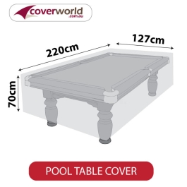 Pool Tables Cover to fit 7,6 & 8ft Tables with 8 Ball Design  Elasticate corners 